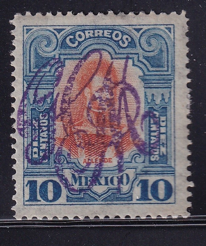 udk15 Mexico 1914 Large GCM Hermosillo type on 1910 issue NF#375 Ignacio Allende - Image 1 of 1