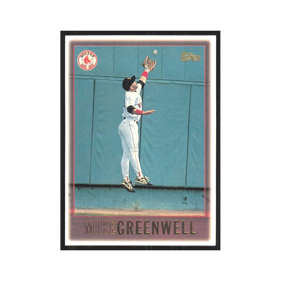 1997 Topps Mike Greenwell Red Sox #123 - Image 1 of 3