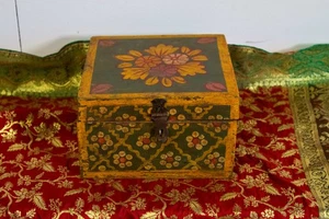 Schachtel Holzkiste Indianer bemalt kkg66flower - Bild 1 von 12