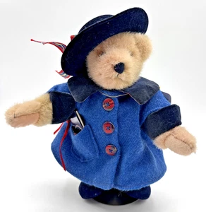 Muffy Vanderbear Bear The Grand Tour Blue Hat &  Coat w/Tag, Retired w/Stand - Picture 1 of 8