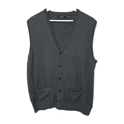 Colete Suéter Vintage Liz Claiborne Cinza Carvão tamanho GG Excelente Estado Usado - Imagem 1 de 4
