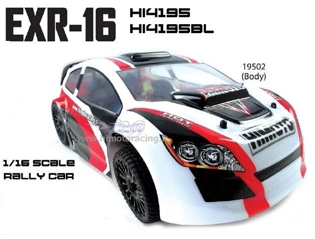 19502 CARROZZERIA 1:16 OFF ROAD RALLY VERNICIATA + ADESIVI BODY HIMOTO - Immagine 1 di 1