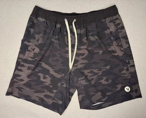 Vuori Mens Kore Black Camo Lined Shorts Training Athletic Size Large - Picture 1 of 4