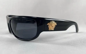 Versace Sonnenbrille schwarz MOD 4276 GB1/81 63-18 goldfarben Medusa umlaufend polarisiert - Bild 1 von 12
