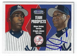 D'ANGELO JIMENEZ NEW YORK YANKEES SIGNED CARD REDS PADRES WHITE SOX NATIONALS - Picture 1 of 1