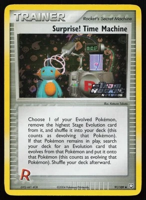 Surprise! Time Machine 91/109 Team Rocket Returns Reverse Holo Pokémon Card - Image 1 of 2