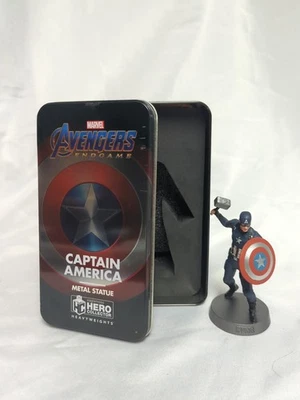 Figura Eaglemoss Marvel Heavyweight Avengers Endgame Capitán América Todo Metal Foto 1 de 4