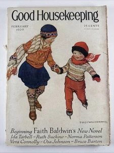 Good Housekeeping February 1929 Jessie Wilcox Smith fashion color ads Baldwin - Picture 1 of 9