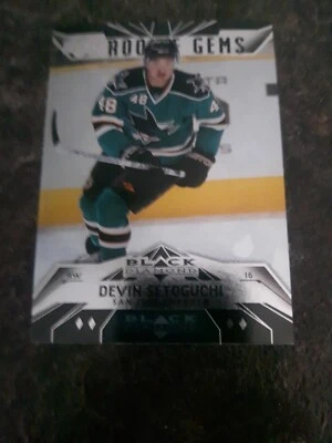 2007-08 Upper Deck Black Diamond Rookie Gems Devin Setoguchi RC Card# 205 - Image 1 of 2