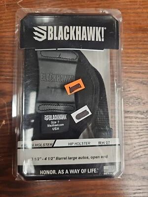 Blackhawk Hip Holster 3.5"-4.5" Large Autos Open RH Colt 1911 S&W Ruger Glock CZ - Image 1 of 4