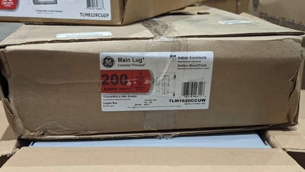 NEW GE TLM1620CCUW 200 AMP MLO 32 16 SPACE 240V/120V PANEL LOAD CENTER - Image 1 of 1