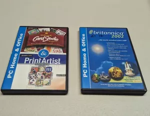 Encyclopedia Britannica 2002 Deluxe Edition CD Windows & Hallmark Card Studio CD - Picture 1 of 1