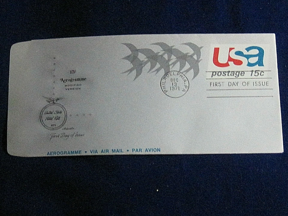 Scott US #UC44, 15 Cent Birds in Flight Air Letter Sheet, 1971, Artmaster FDC. - Image 1 of 1