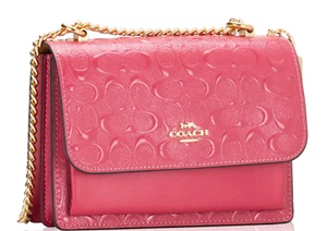 Coach Outlet Mini tracolla trasparente in pelle firmata CH593 - Foto 1 di 9