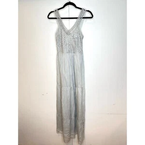 SUNDANCE Catalog Elegant Airs Maxi Dress In Light Blue Size XS - Picture 1 of 5