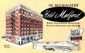 Postcard Hotel Medford, Milwaukee, Wisconsin - Picture 1 of 2
