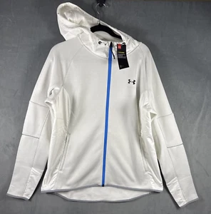 Chaqueta Under Armour X Storm XL para mujer con capucha blanca resistente al agua - Imagen 1 de 7