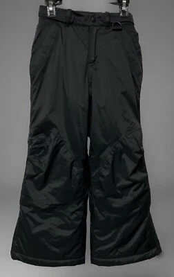 Pantalones de esquí de nieve LL Bean para niños 6X/7 negros aislados equipo de invierno Foto 1 de 4