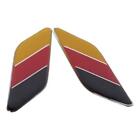 2Pcs 4.48*1.14 inchs (114mm*29mm) 3D Germany Flag Car Emblem Badge  Doors