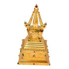 Tibet Buddhismus Messing Sakyamuni Relikte Buddha Stupa Turm Statue Figur