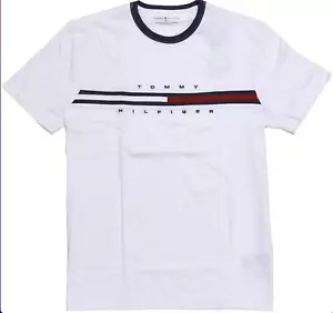 Tommy Hilfiger Flag Herren Shirt T-Shirt Rundhals weiß Größe M - XXXL - Bild 1 von 1