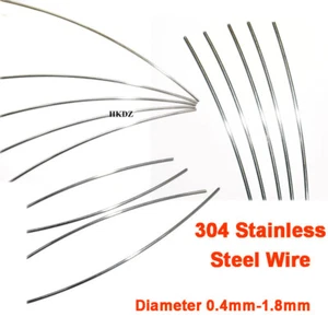 304 Stainless Steel Spring Steel Wires High Tensile 0.4mm 0.5mm 0.6mm 0.8mm~2mm - Picture 1 of 14