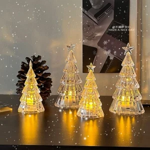 Xmas Crystal Tree Light Christmas Small Tree Night Lamp Home Bedroom Decoration - Picture 1 of 9