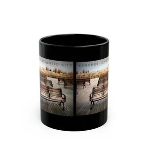 Taza de café con fotografía Benches of Atlantic City - Imagen 1 de 4
