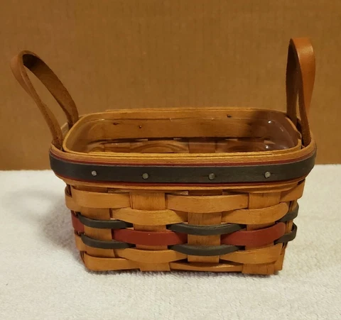 Longaberger 1993 All American Basket and Protector Cover