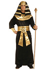 Pharaoh Costume Egyptian King Tut Egypt Biblical Black Gold Pharoh Pharoah Adult