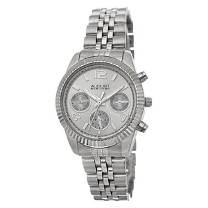 Reloj para mujer August Steiner AS8103SS suizo día/fecha acero inoxidable tono plateado - Imagen 1 de 4