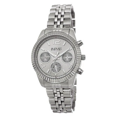 Women's August Steiner AS8103SS Swiss Day/Date Stainless Steel Silver-tone Watch - Image 1 of 4