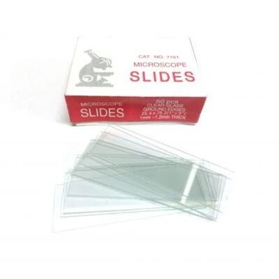 50 Portaobjetos de Cristal BCrown de 25,4 x 76,2 mm para Microscopía - Imagen 1 de 3