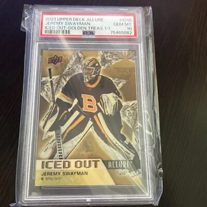 1 de 1 Golden Treasures 2022-23 UD Allure Jeremy Swayman Boston Bruins PSA 10 - Imagen 1 de 4