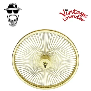 F&R Original Lowrider Front Wheel 20" Bicycle Steel Gold Plated 144 Spoke Wheel - Picture 1 of 1