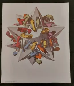 M.C. Gravedad Escher aprox. 55 cm x 65 cm póster imagen / gravedad / arte de cordón - Imagen 1 de 6