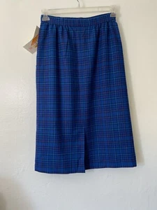 pendleton vintage blue wool skirt - Picture 1 of 12