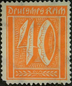 Sello postal con marca de agua de Germania 1922 40PFG #180 - Imagen 1 de 2