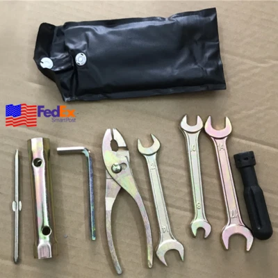 7Pcs Motorcycle Tool Kit Wrench Plug Socket Pliers for Honda Kawasaki Yamaha ATV - Image 1 of 4