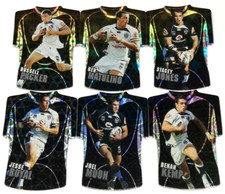 2009 SELECT NRL CLASSIC CARD FOIL JERSEY DIE CUT FULL TEAM SET (6)-WARRIORS