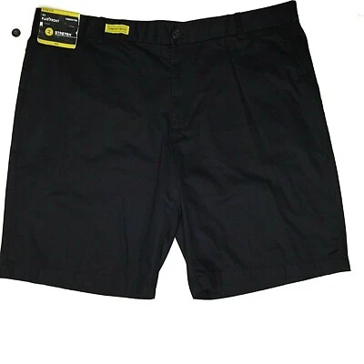 Шорты на талию комфортные Claiborne мужские размер 40 черные эластичная ткань плоские спереди - Изображение 1 из 4