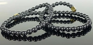 COLLAR DE HEMATITA MAGNÉTICA FUERTE CUENTAS DE 6 mm - CURACIÓN DEL DOLOR DE LA ARTRITIS - Imagen 1 de 4