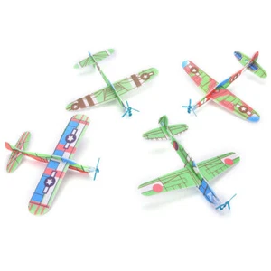 12X/Set Foam Glider Prop Flying Gliders Plane Aeroplane Children DIY Toys&Hobbie - Picture 1 of 5