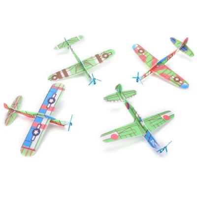 12X/Set Foam Glider Prop Flying Gliders Plane Aeroplane Children DIY Toys&Hobbie - Image 1 of 4
