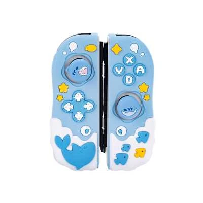 GeekShare Silicone Case for Nintendo Switch/OLED Joy Con Cover Thumb Grips Shark - Image 1 of 4