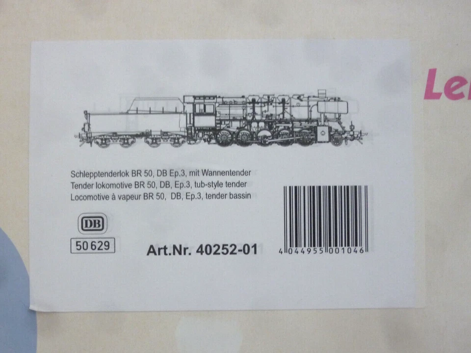Lenz 40252-01 BR 50 629 DB mit Wannentender - Bild 1 von 1