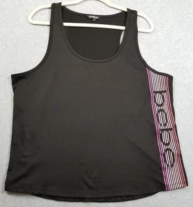 Bebe Sport Activewear Tank Top Women’s Extra Large XL Black Sleeveless Scoopneck - Picture 1 of 17
