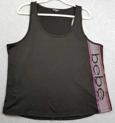 Camiseta sin mangas Bebe Sport Activewear para mujer extra grande XL negra sin mangas cuello redondo Foto 1 de 4