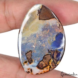 Multi Shine Australian Boulder Opal 76.10 Ct Queensland Natural Stone Certified - Picture 1 of 7