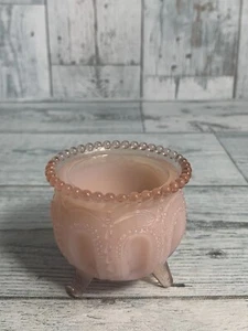 Vintage Degenhart Gypsy Pot Kettle Cauldron Toothpick Holder Powder Pink - Picture 1 of 5